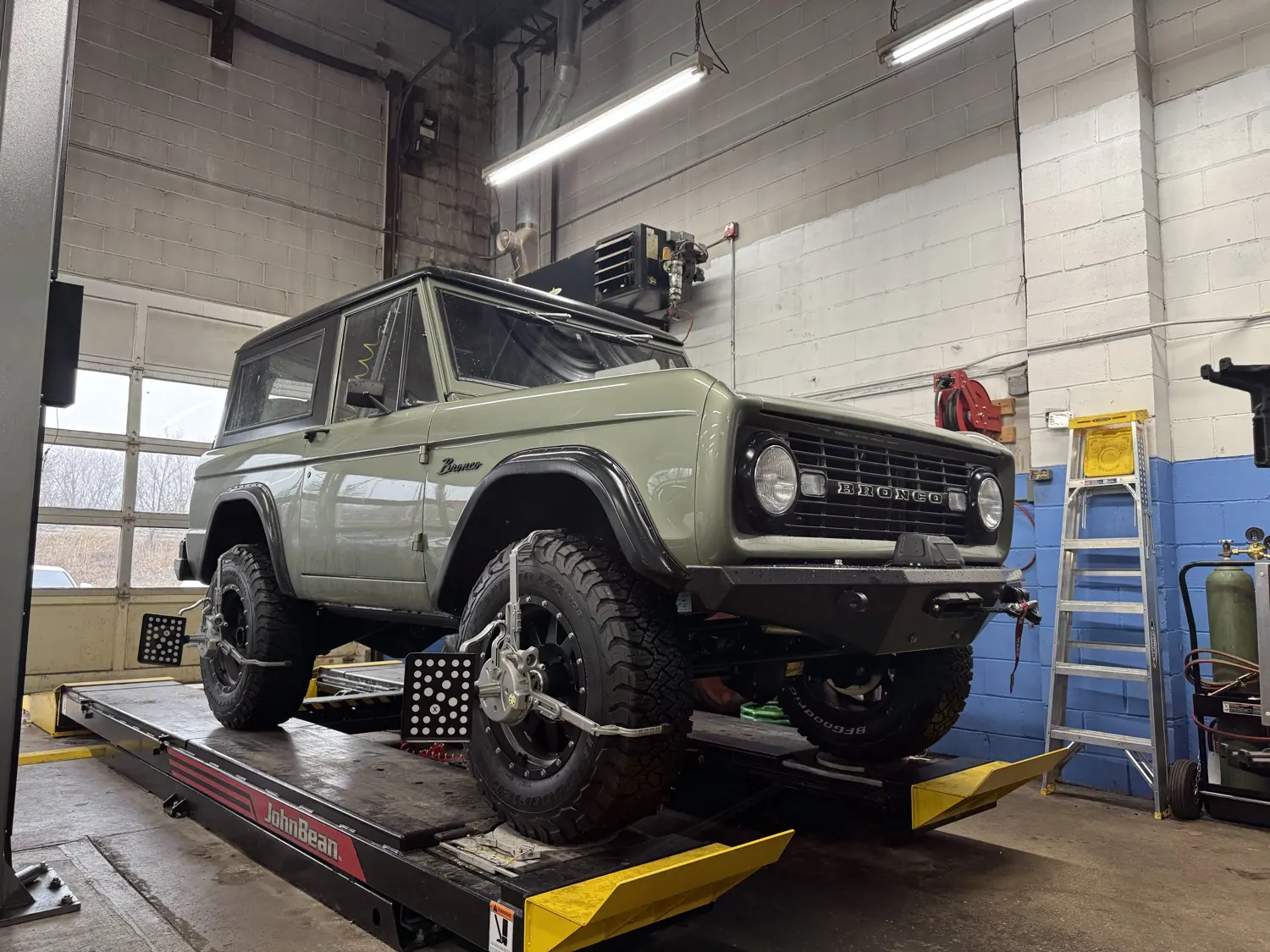 Wheel alignment at KRP Automotive Repair in Clifton, NJ