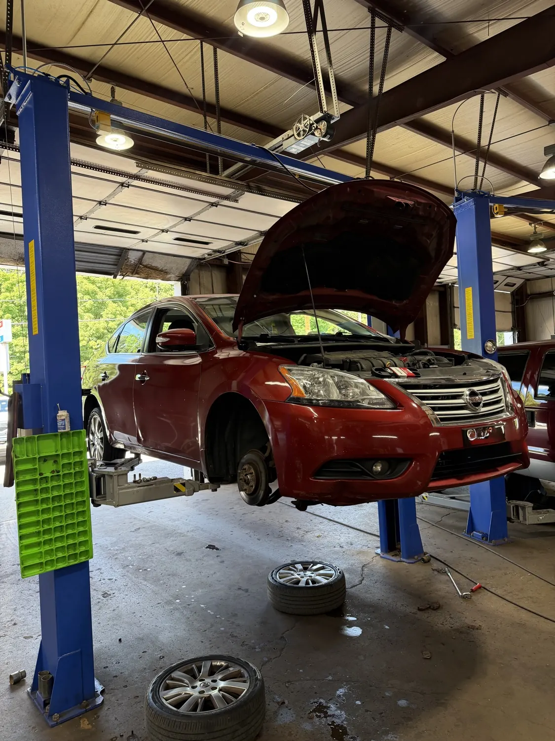 A Nissan serviced at KRP Automotive Repair in Franklin, NJ