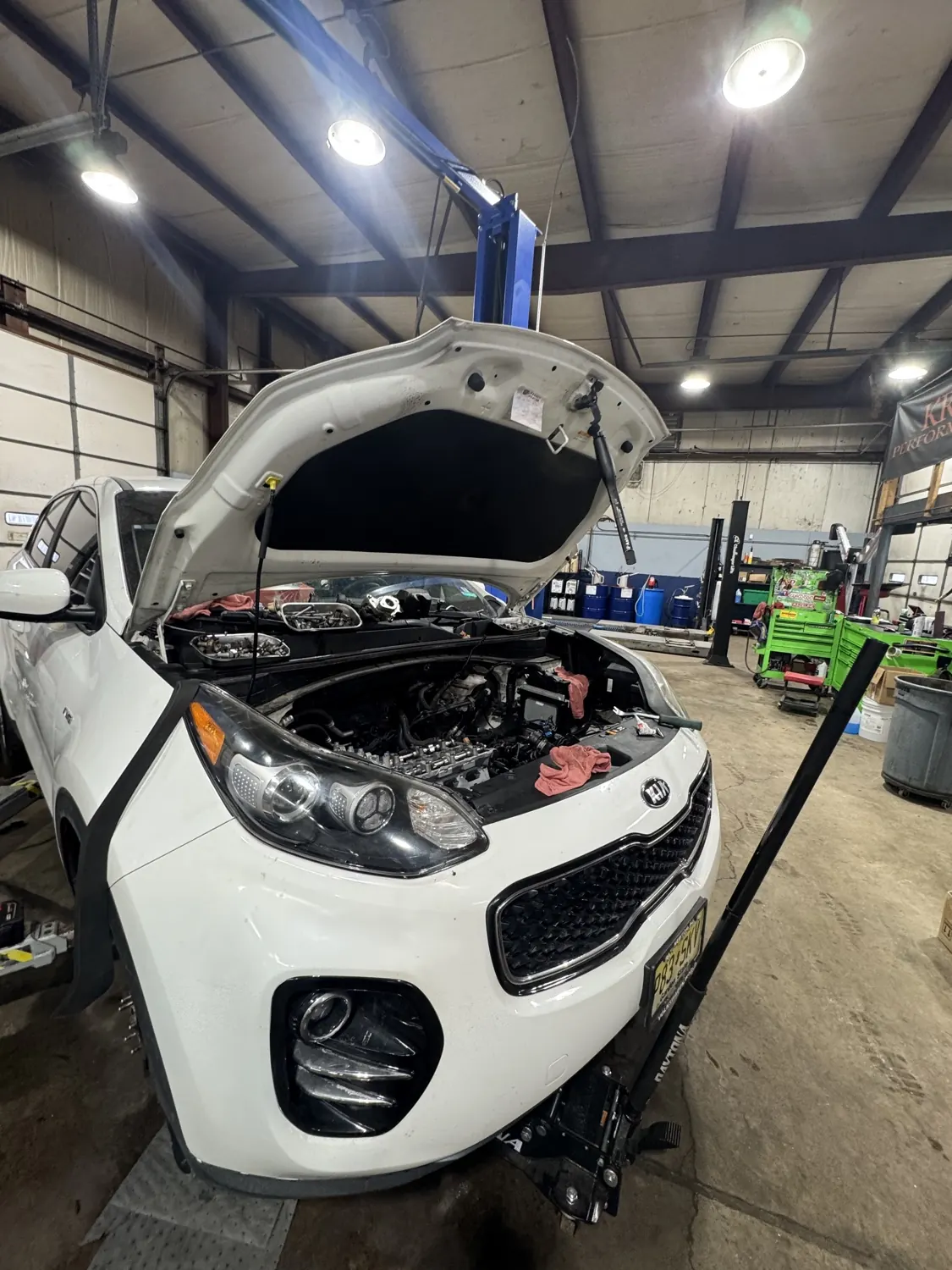 A Kia serviced at KRP Automotive Repair in Franklin, NJ