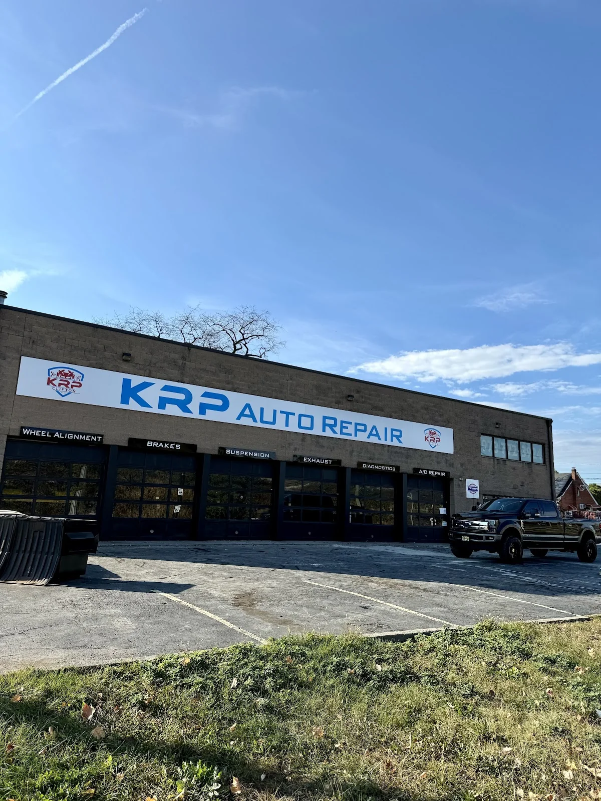 The KRP Automotive Repair shop in Clifton, New Jersey
