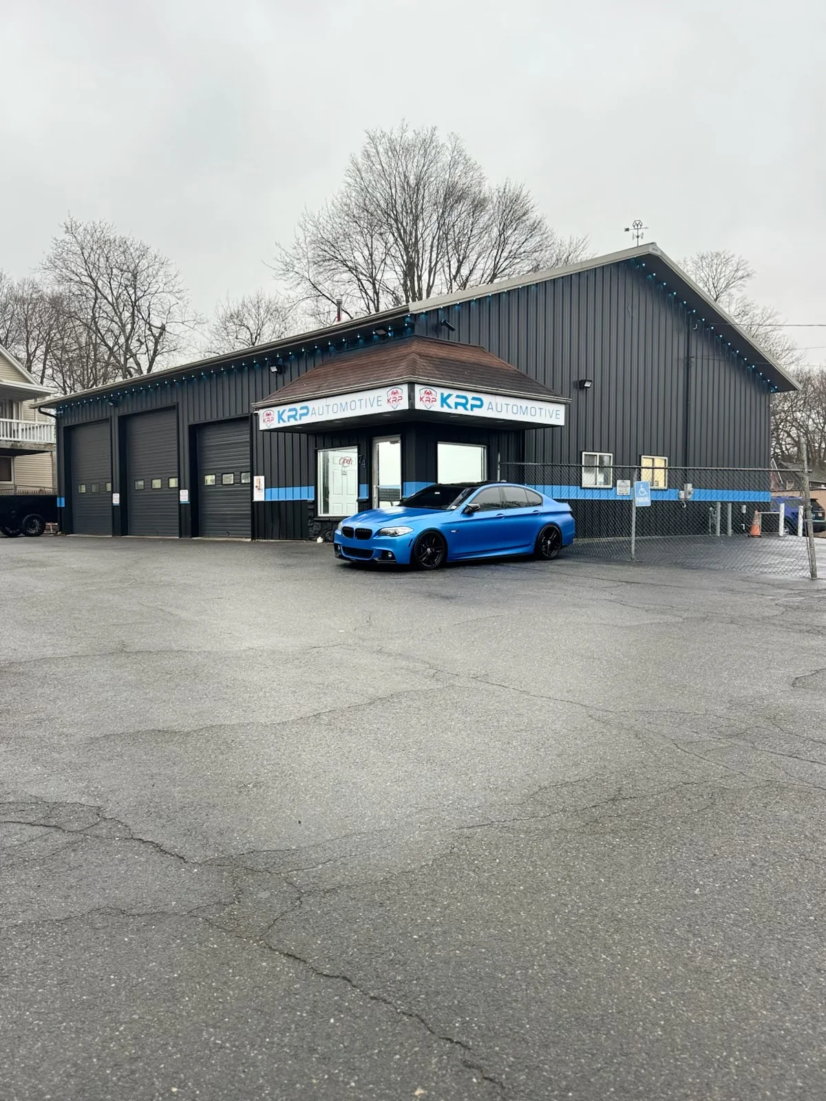 The KRP Automotive Repair shop in Newton, New Jersey