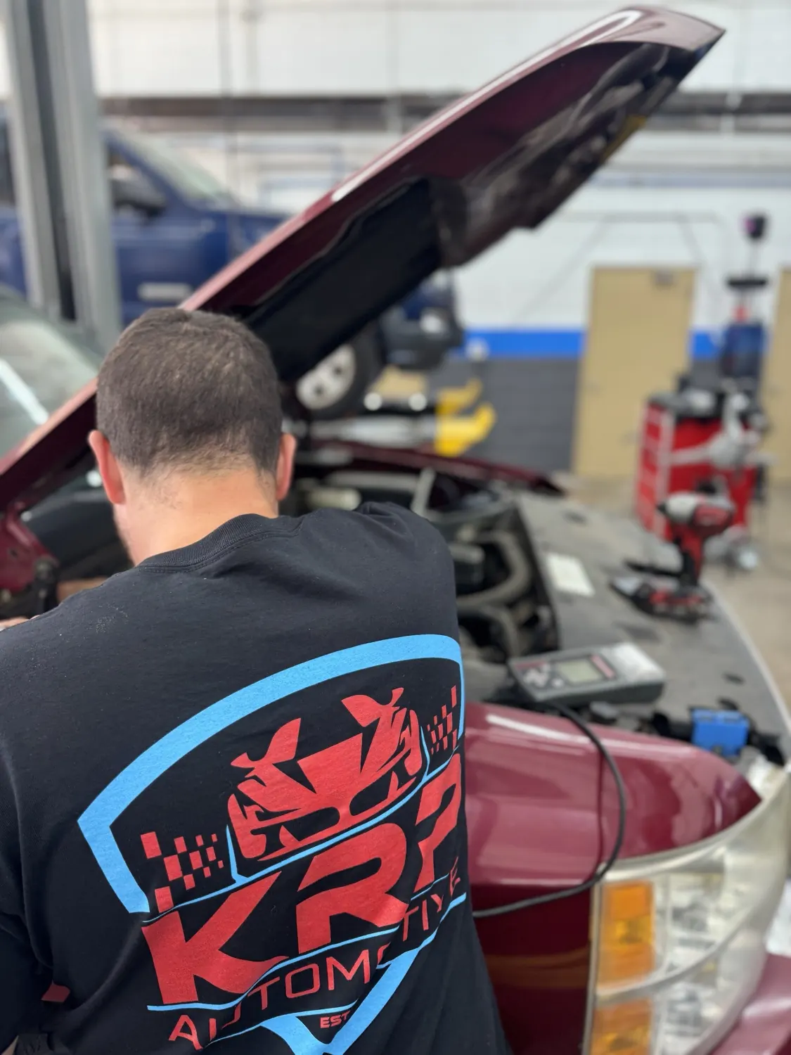 Diagnostic testing at KRP Automotive Repair in Hawthorne, NJ